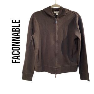 Faconnable Men's Hooded Zip-Up Sweater Size‎ XS
